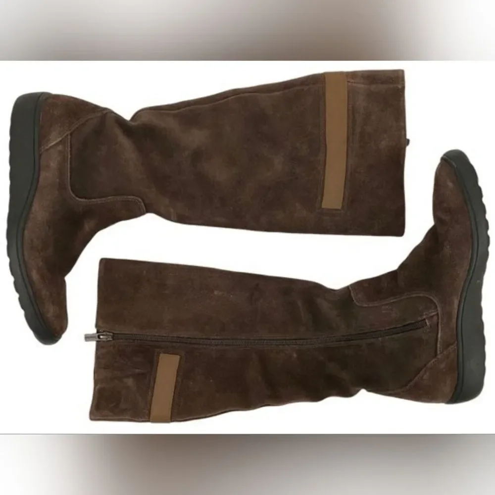 Timberland Mazie Brown Smartwool Waterproof Suede Knee High Boots Women 9